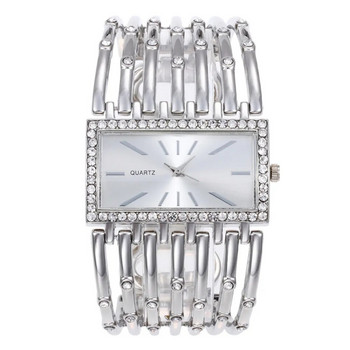 UTHAI W24 Дамски модни кварцови часовници Дамска гривна от неръждаема стомана Ежедневни кухи часовници Момиче Ръчен часовник Бижута