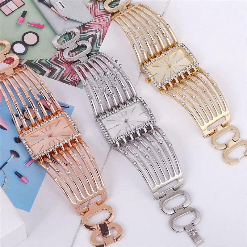 UTHAI W24 naiste mood kvartskellad Naiste roostevabast terasest käevõru, vabaaja õõnes kell, tüdrukute käekella ehted