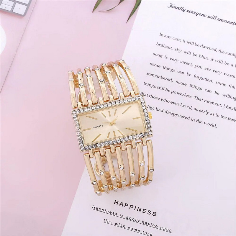 UTHAI W24 naiste mood kvartskellad Naiste roostevabast terasest käevõru, vabaaja õõnes kell, tüdrukute käekella ehted