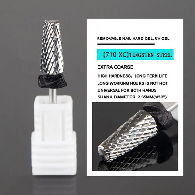 2023 UUS volframist terasest küünepuuride freeslõikur küünelaki liimi eemaldamiseks UV-geel-lakiga küünepuuride tarvik