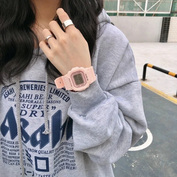 Digitaalsed käekellad Square Naiste Meeste Kellad Spordi Silikoonist Elektrooniline Käekell Laste Kell Reloj Mujer Kellad Dropshipping