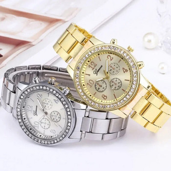 Дамски часовник Модна стоманена каишка за дамски часовници Луксозна марка Метална каишка Кварцови ръчни часовници reloj mujer montre femme