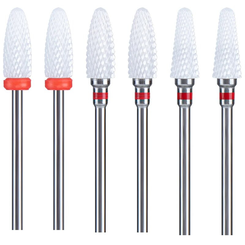 Κεραμικό φρέζα για τρυπάνια νυχιών μανικιούρ Feecy ηλεκτρικές μύτες λείανσης λίμας νυχιών Mill Cutter Burr Nail Art Αξεσουάρ