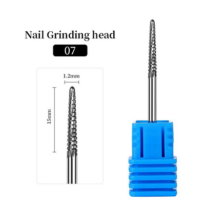 Karbiidist freeslõikur maniküür küünepuurid Elektrilised küüneviilid Sinised lihvimisotsad Freesid Lõikeriistad Küünekunsti tööriistad Aksessuaarid