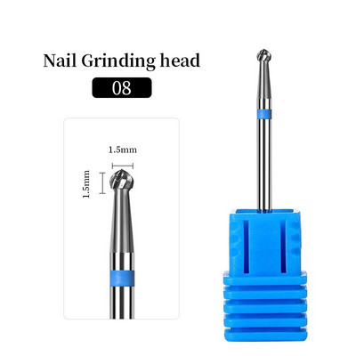 Karbiidist freeslõikur maniküür küünepuurid Elektrilised küüneviilid Sinised lihvimisotsad Freesid Lõikeriistad Küünekunsti tööriistad Aksessuaarid