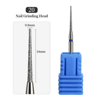 Karbiidist freeslõikur maniküür küünepuurid Elektrilised küüneviilid Sinised lihvimisotsad Freesid Lõikeriistad Küünekunsti tööriistad Aksessuaarid