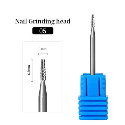 Karbiidist freeslõikur maniküür küünepuurid Elektrilised küüneviilid Sinised lihvimisotsad Freesid Lõikeriistad Küünekunsti tööriistad Aksessuaarid