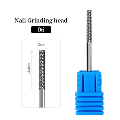 Karbiidist freeslõikur maniküür küünepuurid Elektrilised küüneviilid Sinised lihvimisotsad Freesid Lõikeriistad Küünekunsti tööriistad Aksessuaarid