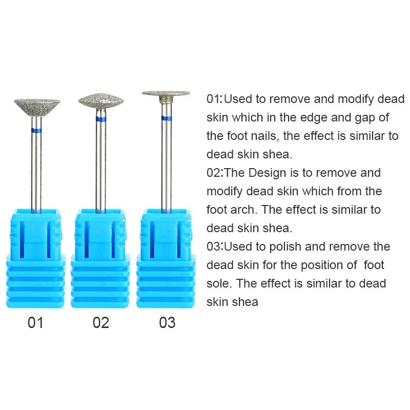 Karbiidist freeslõikur maniküür küünepuurid Elektrilised küüneviilid Sinised lihvimisotsad Freesid Lõikeriistad Küünekunsti tööriistad Aksessuaarid