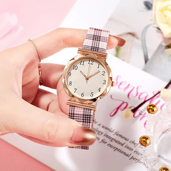 2023 ΝΕΑ Γυναικεία Ρολόγια Απλό Vintage Μικρό Δερμάτινο λουράκι Casual Sport Ρολόι Καρπού Φόρεμα Γυναικείο Ρολόι χειρός Reloj Mujer