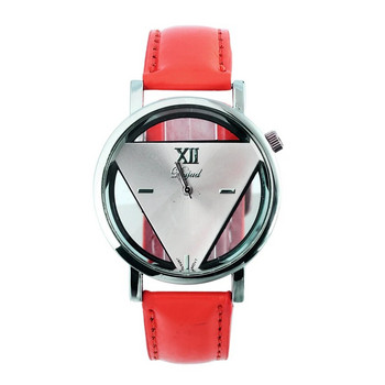 Горещи продавани експлозивни модели Ретро триъгълен кух часовник Прост ежедневен часовник с колан Мъже и жени Студенти Кварцов часовник