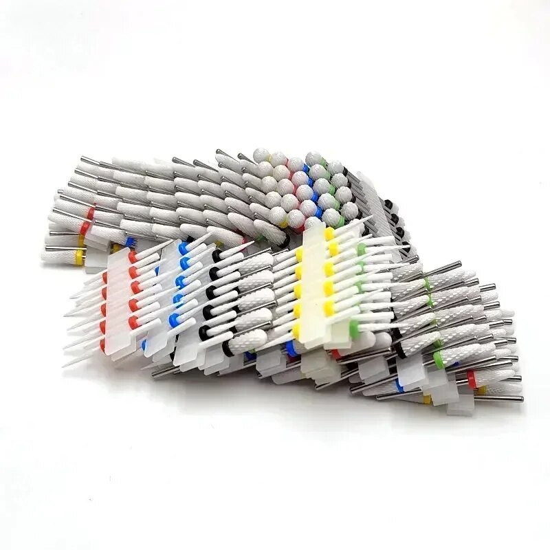 10 keraamilist puurit, freesid, pöörleva küünelaki lihvimismasina tarvikud, ülevoolu eemaldamise tööriista tarvikud