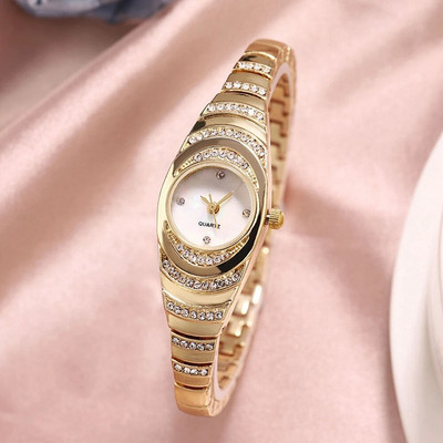 Дамски часовник Луксозен моден дамски часовник Дамски кварцов ръчен часовник Classic Silver Simple Femme Steel Band relogio feminino