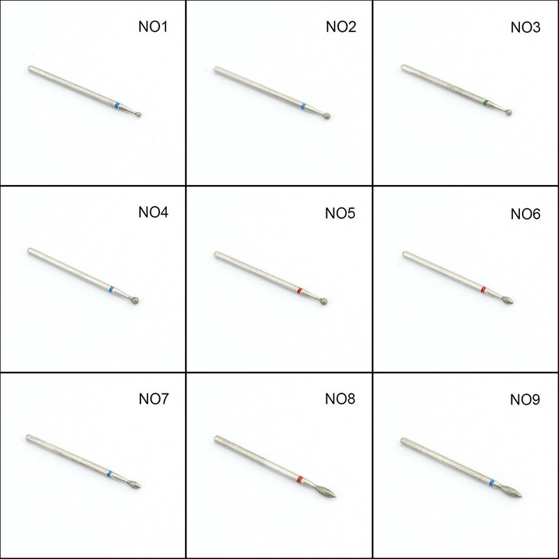 20 tipų deimantiniai nagų grąžtai sukamieji frezai, skirti manikiūrui, odelių valymui, elektrinių pjaustytuvų grąžtų priedai