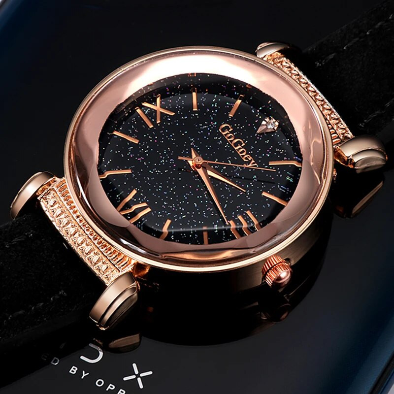 Moteriški laikrodžiai Gogoey Watch Moterys Starry Sky Rankinis laikrodis Quartz Moterims montre femmesaati reloj mujer horloges vrouwen