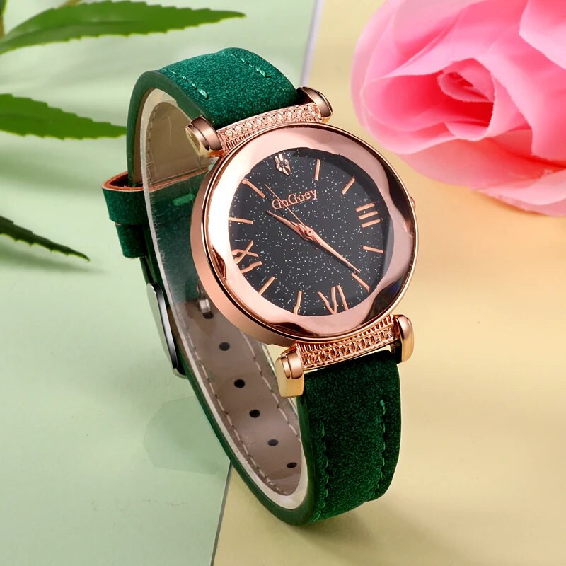 Moteriški laikrodžiai Gogoey Watch Moterys Starry Sky Rankinis laikrodis Quartz Moterims montre femmesaati reloj mujer horloges vrouwen