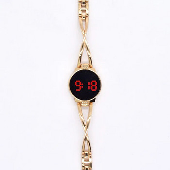 Γυναικείο ρολόι μόδας Led Γυναικείο ρολόι βραχιόλι Διακοσμητικό ηλεκτρονικό φοιτητικό ρολόι Reloj Mujer Ρολόι ροζ χρυσό