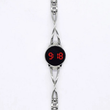 Γυναικείο ρολόι μόδας Led Γυναικείο ρολόι βραχιόλι Διακοσμητικό ηλεκτρονικό φοιτητικό ρολόι Reloj Mujer Ρολόι ροζ χρυσό