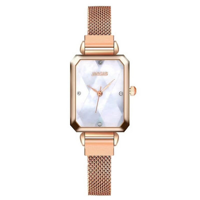 Uus mood roostevabast terasest naiste käekellad Luksuslikud naiste käekellad Relogio Feminino kvartskellad Kingitused Kell Kell ristkülikukujuline