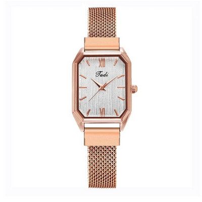 Uus mood roostevabast terasest naiste käekellad Luksuslikud naiste käekellad Relogio Feminino kvartskellad Kingitused Kell Kell ristkülikukujuline