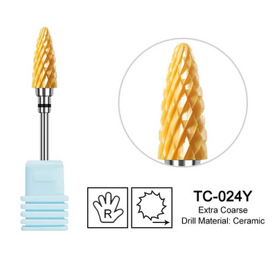 Keraminis frezavimo pjaustytuvas Liepsnos karbido nagų grąžtai rožinės spalvos gelio nuėmiklis Elektriniai grąžtai Poliravimas Nulupimas Nagų dailės įrankiai