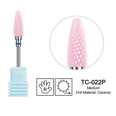 Keraminis frezavimo pjaustytuvas Liepsnos karbido nagų grąžtai rožinės spalvos gelio nuėmiklis Elektriniai grąžtai Poliravimas Nulupimas Nagų dailės įrankiai