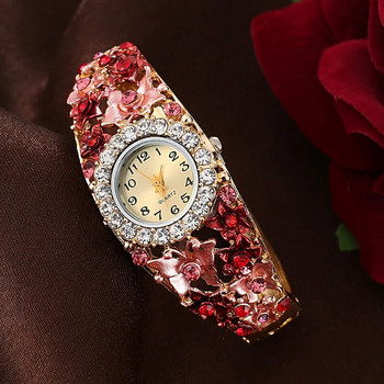 Дамски часовници Луксозни кристали с малък циферблат Водоустойчиви рокли Диаманти Гривна Ръчен часовник Подарък за приятелка Zegarek Damski