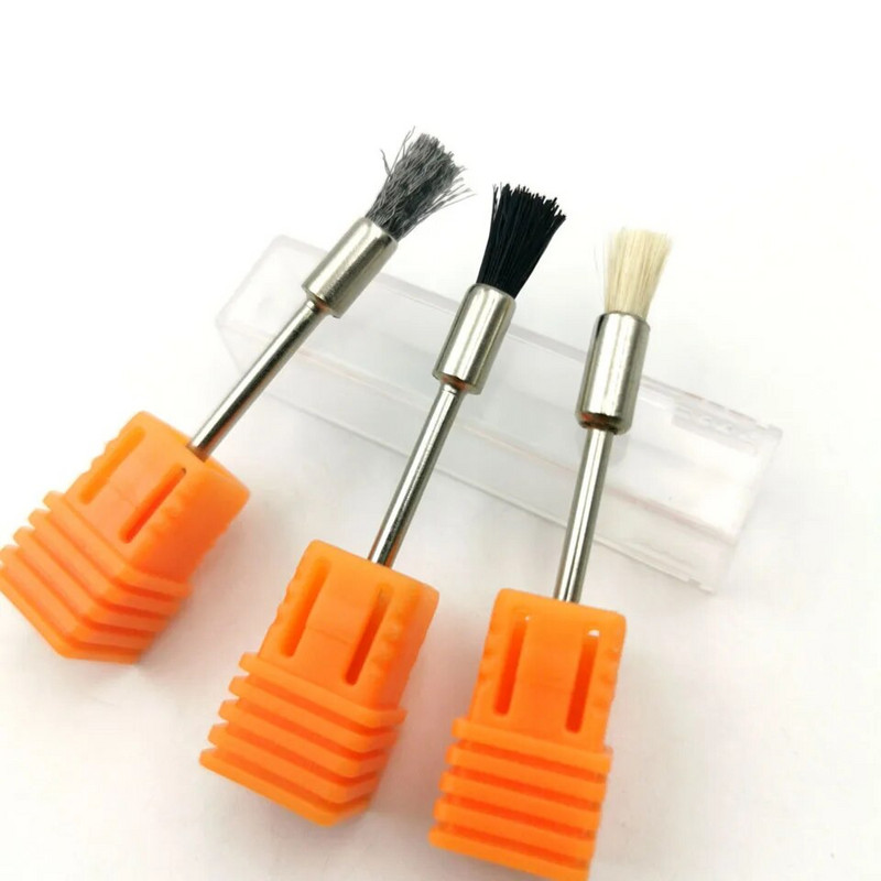 Τρυπάνια νυχιών HYTOOS 1PCS Βούρτσα καθαρισμού χάλκινου σύρματος 3/32'' Περιστροφικά ηλεκτρικά τρυπάνια μανικιούρ Αξεσουάρ Εργαλεία τέχνης νυχιών