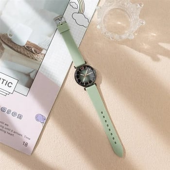 Модни дамски спортни изчистени кварцови часовници с черен циферблат Ежедневни 2023 Гореща разпродажба Зелена силиконова каишка Дамски часовници с рокля Ръчни часовници