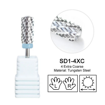 Volframo didelis apvalus viršus su deimantiniu nagų grąžtu karbidu Stipriausias statinės pjoviklis rotaciniu šlifavimu Geriausias miltelių gelio valiklis