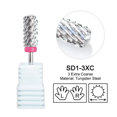 Volframo didelis apvalus viršus su deimantiniu nagų grąžtu karbidu Stipriausias statinės pjoviklis rotaciniu šlifavimu Geriausias miltelių gelio valiklis