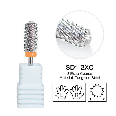 Volframo didelis apvalus viršus su deimantiniu nagų grąžtu karbidu Stipriausias statinės pjoviklis rotaciniu šlifavimu Geriausias miltelių gelio valiklis