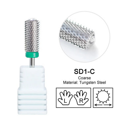 Volframo didelis apvalus viršus su deimantiniu nagų grąžtu karbidu Stipriausias statinės pjoviklis rotaciniu šlifavimu Geriausias miltelių gelio valiklis