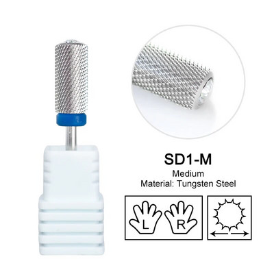 Volframo didelis apvalus viršus su deimantiniu nagų grąžtu karbidu Stipriausias statinės pjoviklis rotaciniu šlifavimu Geriausias miltelių gelio valiklis