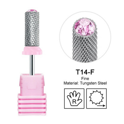 Volframo didelis apvalus viršus su deimantiniu nagų grąžtu karbidu Stipriausias statinės pjoviklis rotaciniu šlifavimu Geriausias miltelių gelio valiklis