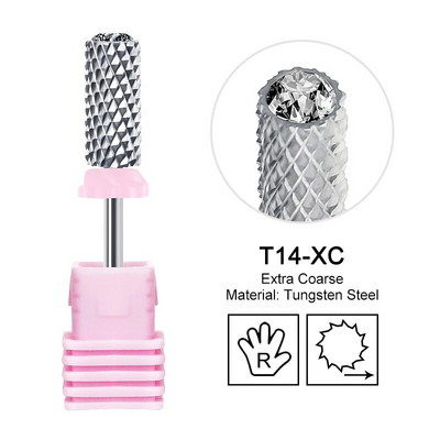 Volframo didelis apvalus viršus su deimantiniu nagų grąžtu karbidu Stipriausias statinės pjoviklis rotaciniu šlifavimu Geriausias miltelių gelio valiklis