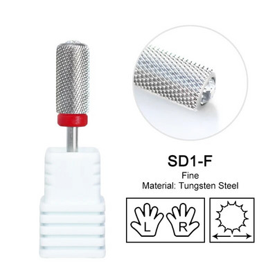 Volframo didelis apvalus viršus su deimantiniu nagų grąžtu karbidu Stipriausias statinės pjoviklis rotaciniu šlifavimu Geriausias miltelių gelio valiklis