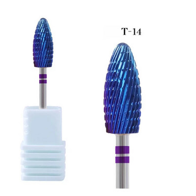 Burghiu electric de înaltă calitate pentru arta unghiilor Cap de șlefuit din carbură de tungsten pentru freze pentru manichiură Instrumente de lustruit