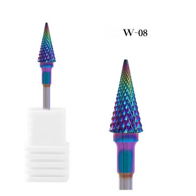 Burghiu electric de înaltă calitate pentru arta unghiilor Cap de șlefuit din carbură de tungsten pentru freze pentru manichiură Instrumente de lustruit
