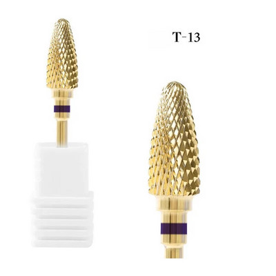 Burghiu electric de înaltă calitate pentru arta unghiilor Cap de șlefuit din carbură de tungsten pentru freze pentru manichiură Instrumente de lustruit