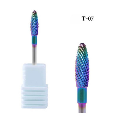 Burghiu electric de înaltă calitate pentru arta unghiilor Cap de șlefuit din carbură de tungsten pentru freze pentru manichiură Instrumente de lustruit