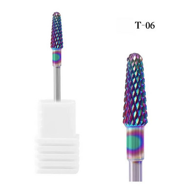 Burghiu electric de înaltă calitate pentru arta unghiilor Cap de șlefuit din carbură de tungsten pentru freze pentru manichiură Instrumente de lustruit