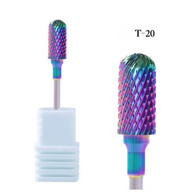 Burghiu electric de înaltă calitate pentru arta unghiilor Cap de șlefuit din carbură de tungsten pentru freze pentru manichiură Instrumente de lustruit