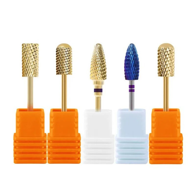 Burghiu electric de înaltă calitate pentru arta unghiilor Cap de șlefuit din carbură de tungsten pentru freze pentru manichiură Instrumente de lustruit