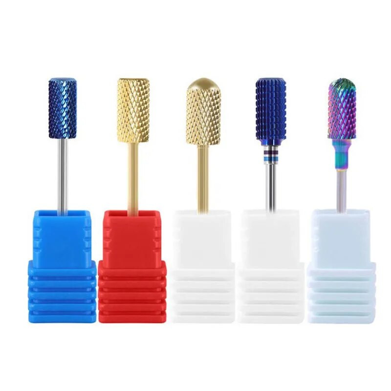 Burghiu electric de înaltă calitate pentru arta unghiilor Cap de șlefuit din carbură de tungsten pentru freze pentru manichiură Instrumente de lustruit