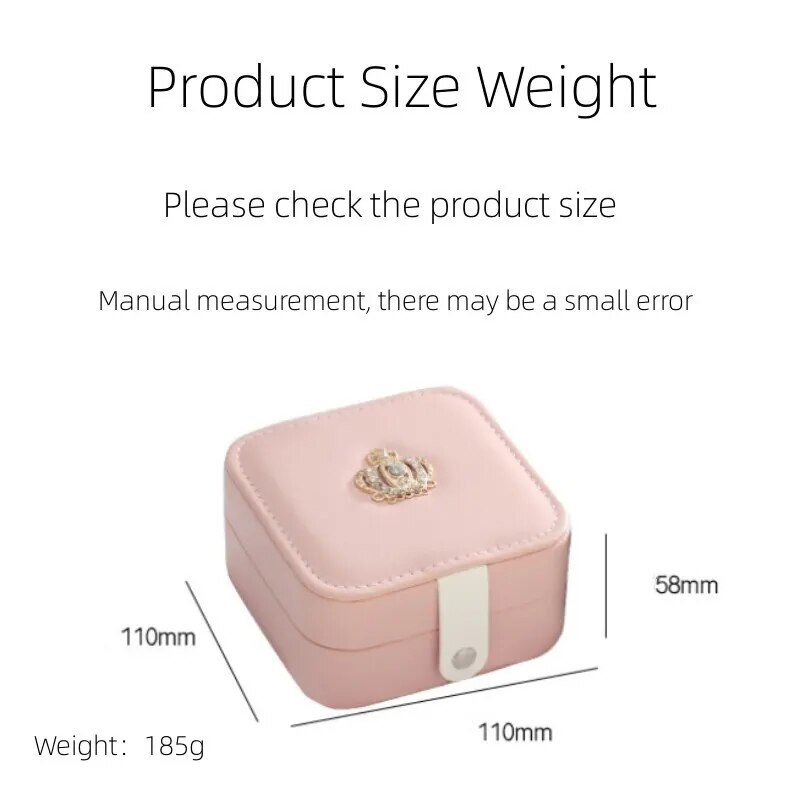 1 tk kahekihiline hoiukarp, kerge luksuslik stiilne nutikas lahtriga naissoost nahast ehtekarp