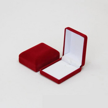 Χονδρικό κρεμαστό κολιέ Αλυσίδα αποθήκευσης πακέτο Κουτί δώρου Μαλακό μαύρο μπλε/κόκκινο/βελούδινο κασετίνα Μακριά σκουλαρίκια Κουτί οργάνωσης κοσμημάτων