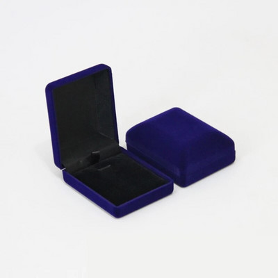 Veleprodaja Privjesak Ogrlica Lanac Paket za pohranu Poklon kutija Meka crna Plava/crvena/baršunasti kovčeg Duge naušnice Kutija za organizator nakita