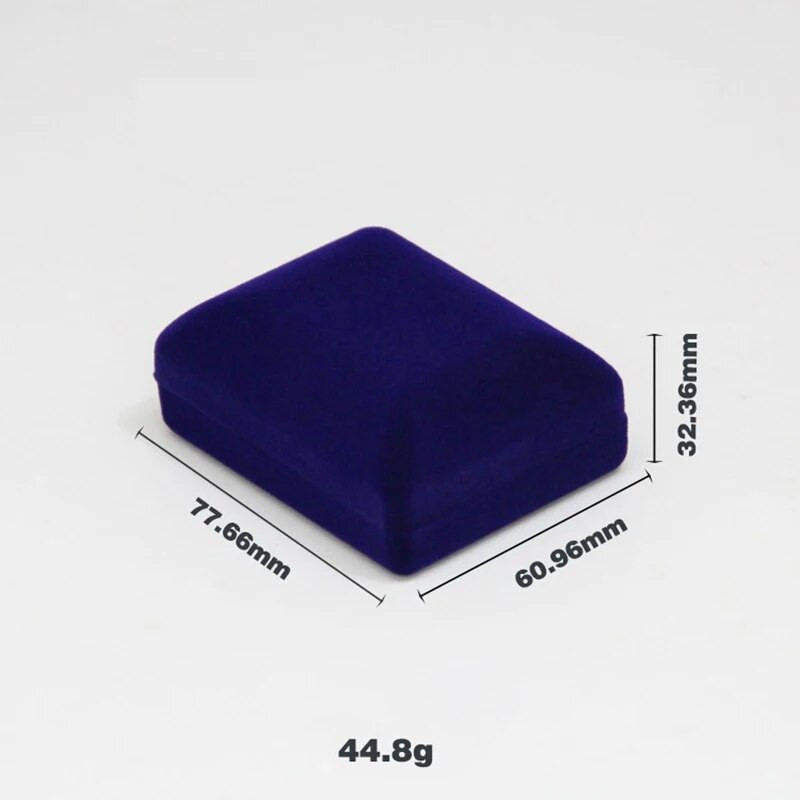 Veleprodaja Privjesak Ogrlica Lanac Paket za pohranu Poklon kutija Meka crna Plava/crvena/baršunasti kovčeg Duge naušnice Kutija za organizator nakita