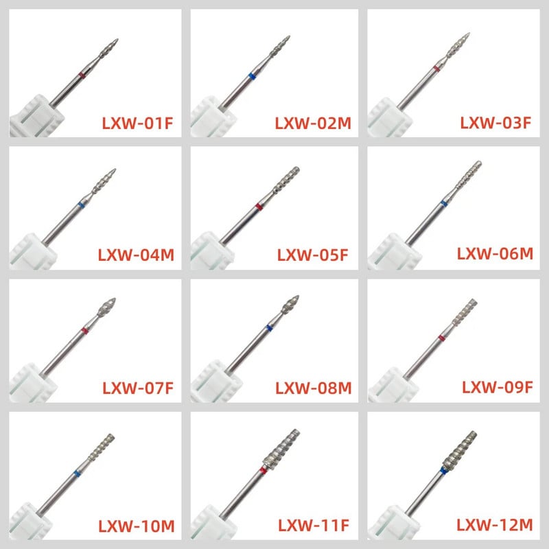 1 gab. Spirālveida nagu lakas urbis dimanta griešanas instrumentiem, frēzēm, atstarpju noņemšanai, pulēšanas mašīnu piederumiem